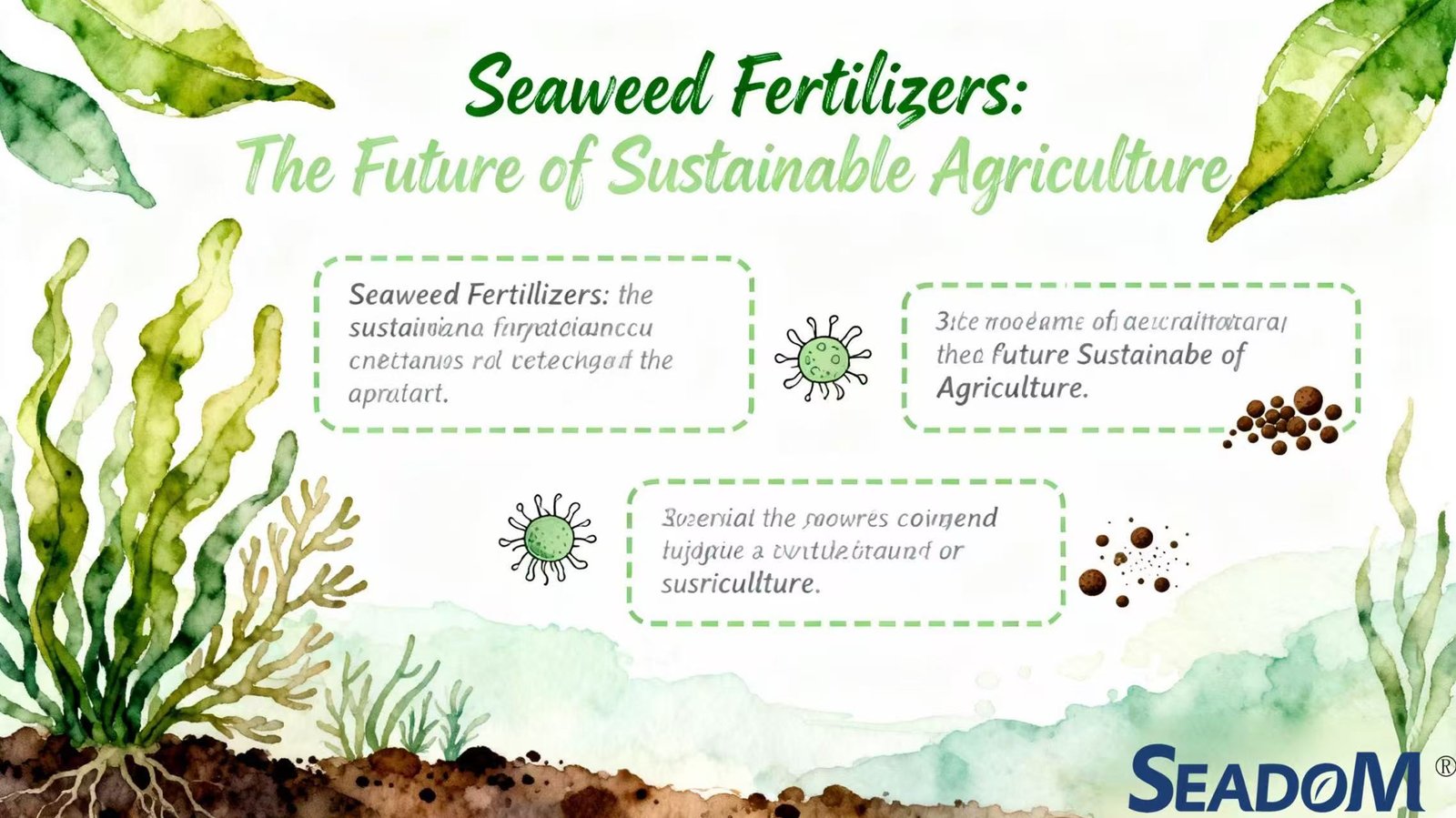 Seaweed fertilizer supporting sustainable agriculture and soil health